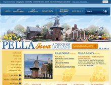 Tablet Screenshot of cityofpella.com